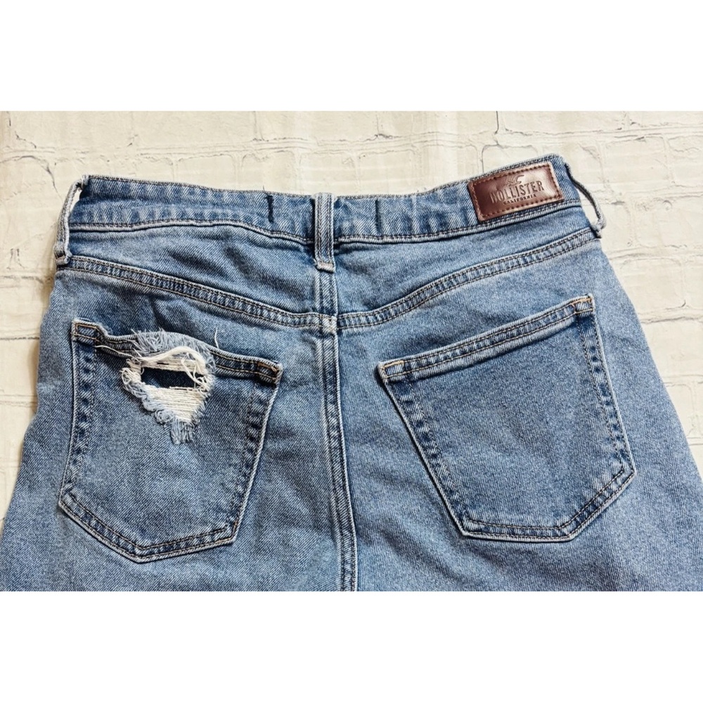 Hollister Ultra High Rise Vintage Straight Jeans Womens Sz 5R W27 L25 Blue - Picture 9 of 10